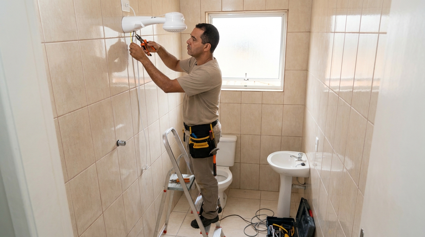 Instalação de chuveiro elétrico em Duque de Caxias‑RJ